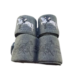 Bandes de repos pour cheval, gris anthracite.