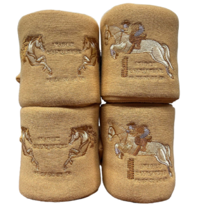 Bandes de repos grands chevaux ambre