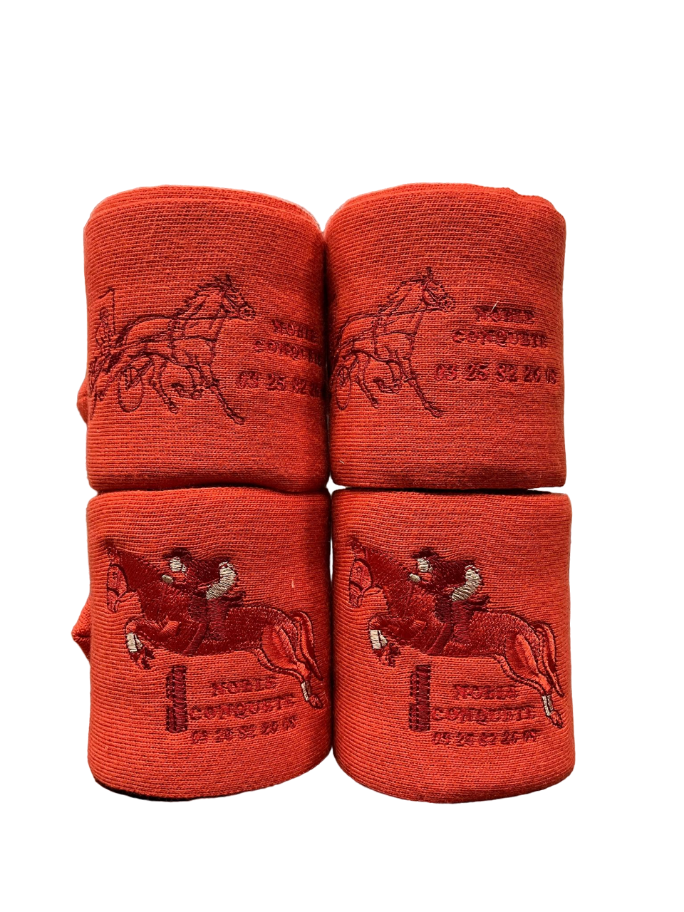 Bandes de repos grands chevaux corail