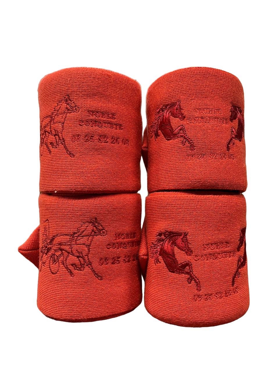 Bandes de repos grands chevaux corail