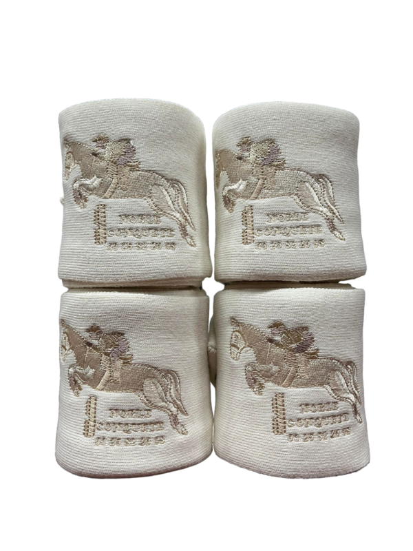 Bandes de repos grands chevaux crème