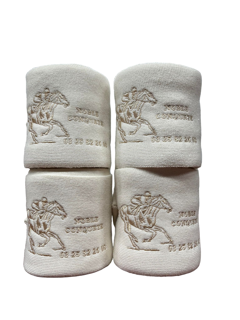 Bandes de repos grands chevaux crème