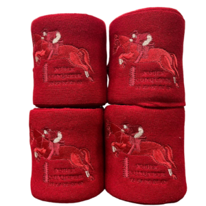 Bandes de repos grands chevaux rouge carmin