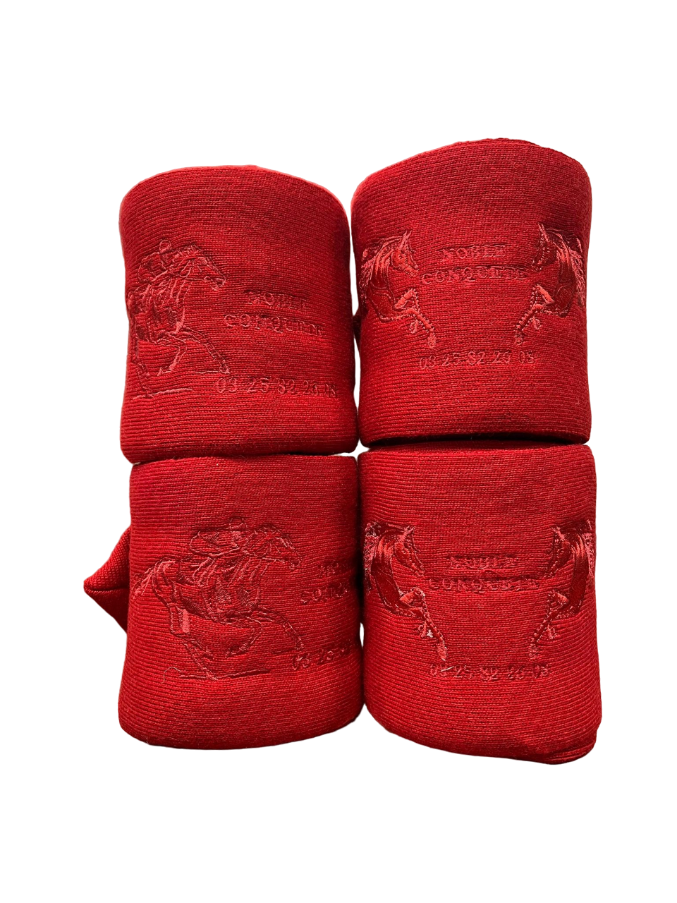 Bandes de repos grands chevaux rouge carmin