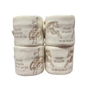 Bandes de repos poneys et petits chevaux crème.