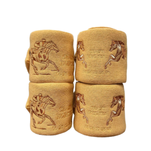 Bandes de repos poneys et petits chevaux moutarde